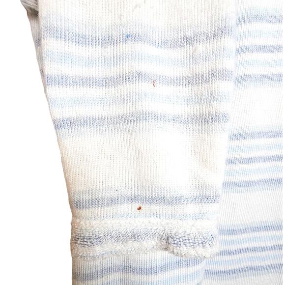 Ocean Drive Blue & White Striped Drawstring Beach Hoodie - Picture 5 of 6